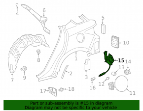 Lexus CT200h 11-17 Fuel Door Lock