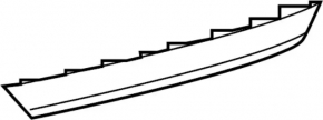 Rear bumper lower trim Infiniti QX30 17-19