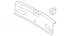 Trunk opening trim Hyundai Elantra AD 17-18