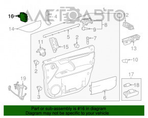 Front Right Door Computer Lexus RX350 RX450h 16-22