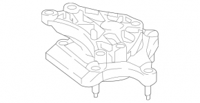 Mercedes GLC 300 20-22 AWD automatic transmission mount