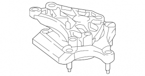 Mercedes GLC 300 20-22 AWD automatic transmission mount
