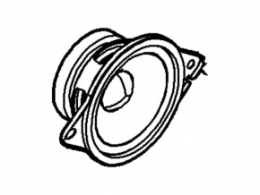 Speaker rear left Ford Explorer 16-19