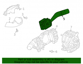 Steering column switch right Mazda CX-30 20-21 without rain sensor