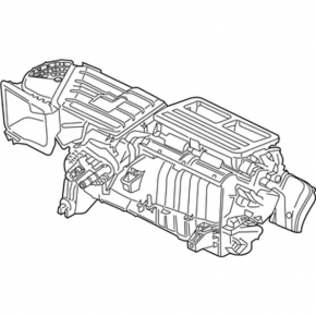 Ford Mustang mk6 15-23 heater radiator without housing