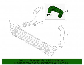 Air duct with resonator for BMW X1 F48 16-22 B46 OEM manifold