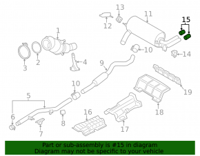 Muffler tip BMW 3 F30 12-16 N20 chrome