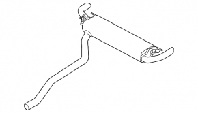 BMW X7 G07 19-22 3.0T rear barrel muffler with damper