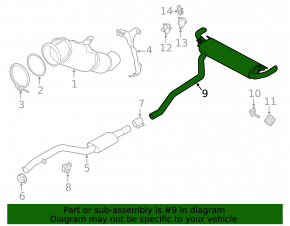 BMW X7 G07 19-22 3.0T rear barrel muffler with damper