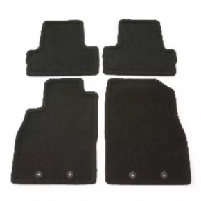 Set of black rag floor mats for the Chevrolet Volt 11-15