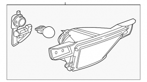 Chevrolet Volt 11-15 bumper reversing light
