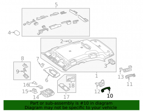 Ceiling handle front left Mercedes GLA 15-20 beige