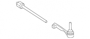 Steering rod with tip left BMW X1 F48 16-22