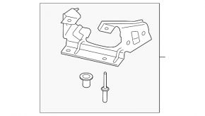 Vacuum pump bracket BMW 3 F30 16-18 PHEV