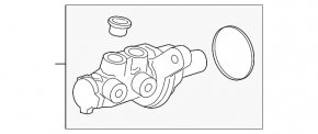 Master brake cylinder with reservoir BMW X1 F48 16-22 with cover