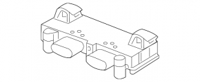 Audi A6 C7 12-18 trunk lid control unit broken mounts