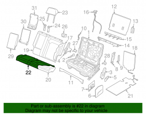 Rear row of seats 2 row VW Atlas 18-