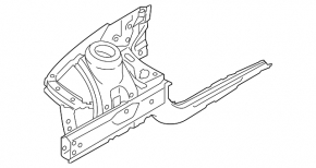 Front right quarter BMW 3 F30 16-18