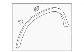 Front right wing arch trim Chevrolet Trax 17-22