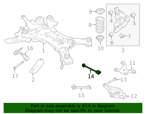 Rear left transverse control arm Nissan Altima 19-24 awd