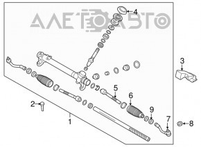 Steering tip right Kia Optima 16- CTR
