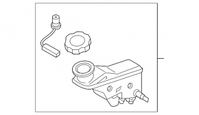Hyundai Tucson 16-21 Master Cylinder Reservoir with Cap