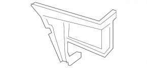 Rear bumper mount right VW Jetta 15-18 USA