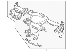 Honda Accord 13-17 under-dash reinforcement pipe
