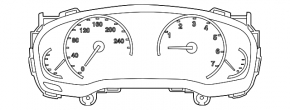 Instrument cluster BMW 5 G30 17-20 for projection, 48k, scratches