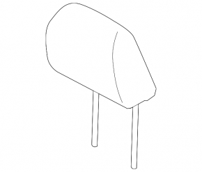 Driver's headrest for Subaru Legacy 15-19, fabric, beige, for cleaning