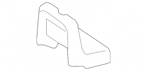 Right rear seat runner cover for Lexus RX300 RX330 RX350 RX400h 04-08, rear, right, gray, scratches
