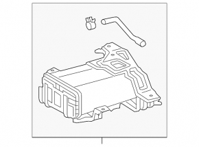 Canister with carbon absorber naked Lexus NX200t NX300 15-21