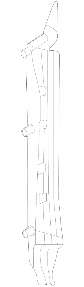Wing seal door-wing right VW Touareg 11-17