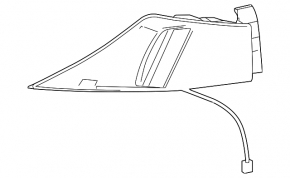 Right outer fender light for Lexus IS 14-16 pre-restoration