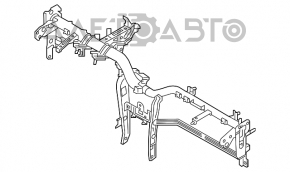 Underdash pipe reinforcement Hyundai Sonata 15-17 rusty, bent mount