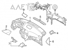 Underdash pipe reinforcement Hyundai Sonata 15-17 rusty, bent mount