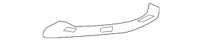 Front bumper mount left upper Hyundai Elantra UD 11-16