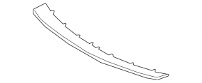 Front bumper trim lower Kia Sorento 19-20 chrome, Sport