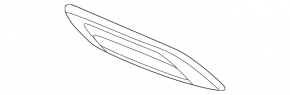 Left rear bumper trim under muffler for Kia K5 21-24