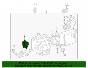Actuator motor heater drive air conditioner, left upper Lexus RX300 RX330 RX350 RX400h 04-09