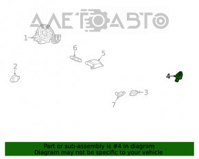 Left B-pillar airbag sensor for Toyota Rav4 21-22