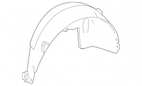 Rear left mudguard Mercedes GLS-class X166 13-19