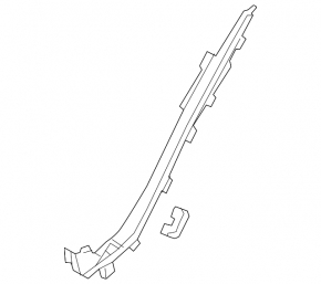 Rear pillar trim right lower Mercedes W213 E 17-23 black