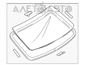 Rear window Mazda6 03-08