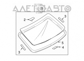 Rear window Mazda6 03-08