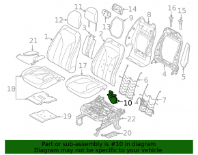 Lincoln MKC 15 Driver's Seat Back Blower with Heating