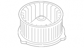 Motor fan heater Mazda CX-5 17-25 without blowing rear row