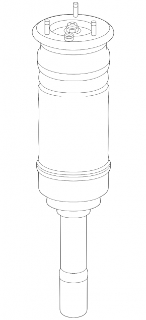 Front left air shock absorber for Land Rover Range Rover Velar 18-20