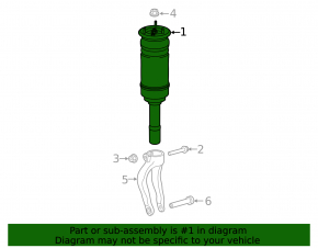 Front left air shock absorber for Land Rover Range Rover Velar 18-20