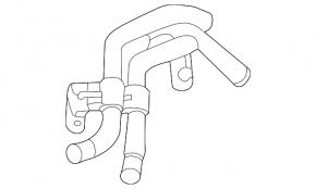 Audi A5 F5 20-22 2.0T MHEV turbine cooling pipe, return, second